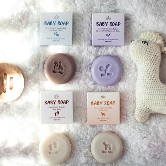 All Natural Cold Process Soap for Baby Set of 4 - Picture 5 of 10